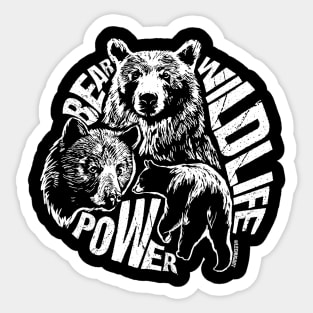 Bear power Sticker